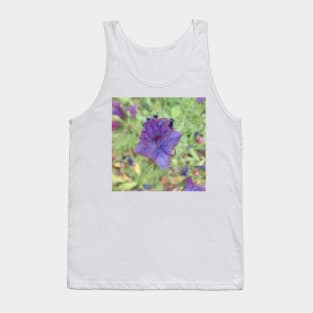 Blue flower Tank Top